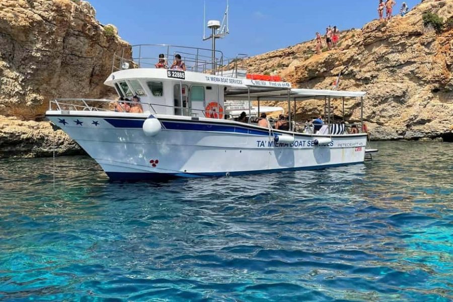 Mellieha: Comino Private Boat Trips, Swimming stops and Caves Tours